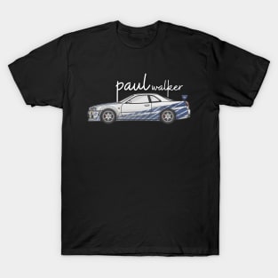 paul walker ( skyline r34 gtr spec ) T-Shirt